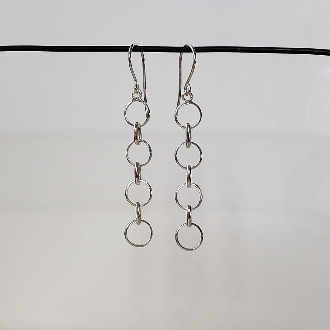 Linked chain earrings