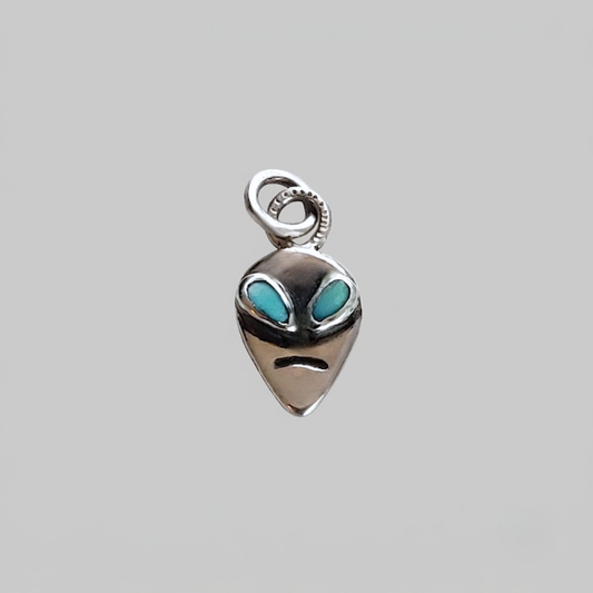 Alien head charm pendant