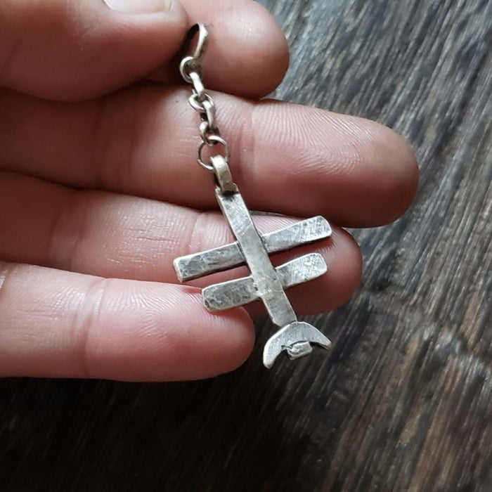 Found cross pendant