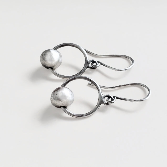 Bead and hoop earrings