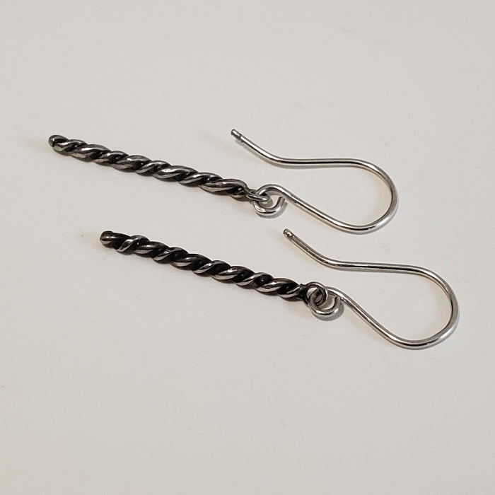 Twisted stick earrings