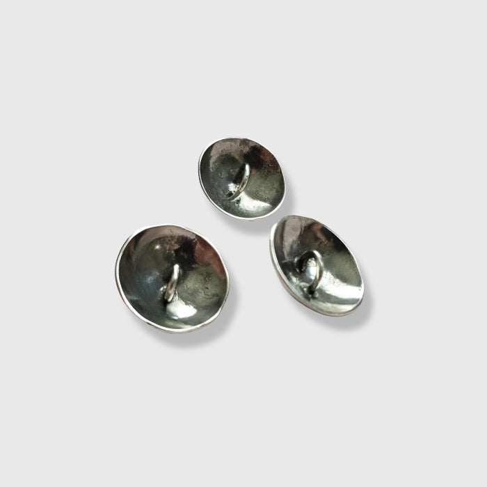 Silver concho hair jewelry