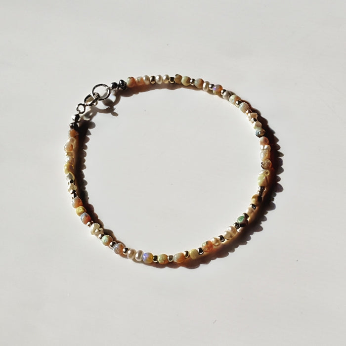Opal and pearl bracelet