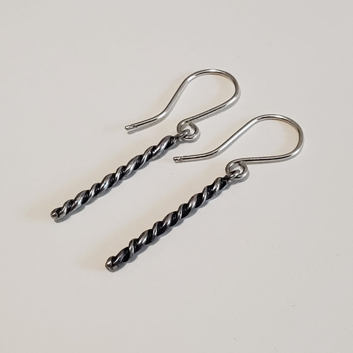 Twisted stick earrings