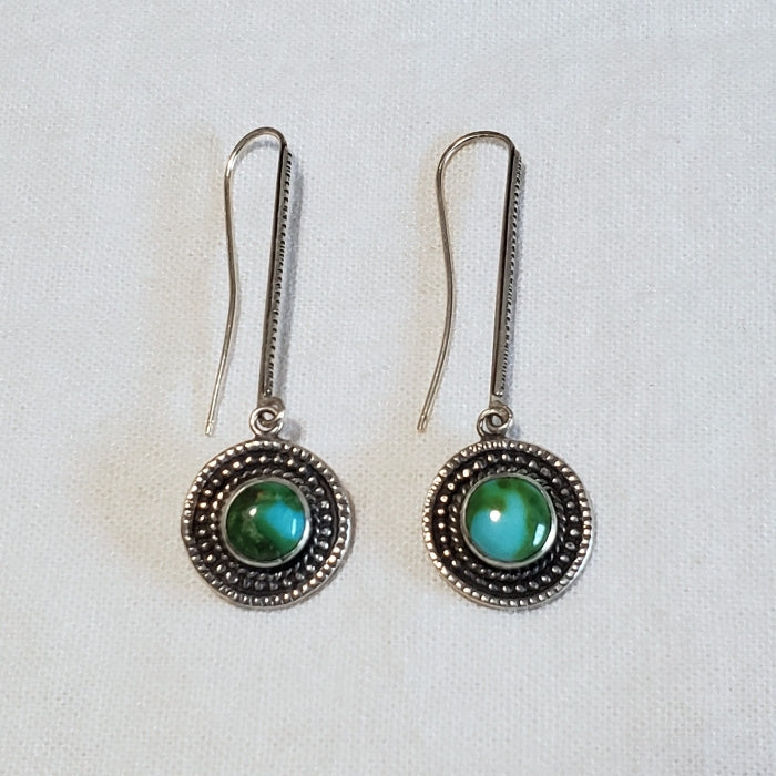 Silver mandala earrings