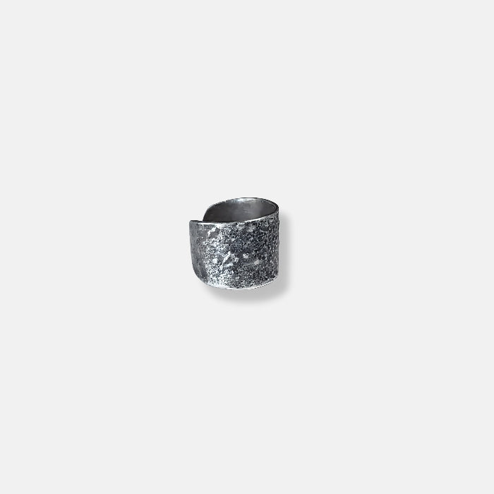 Wide sterling ear cuff earring