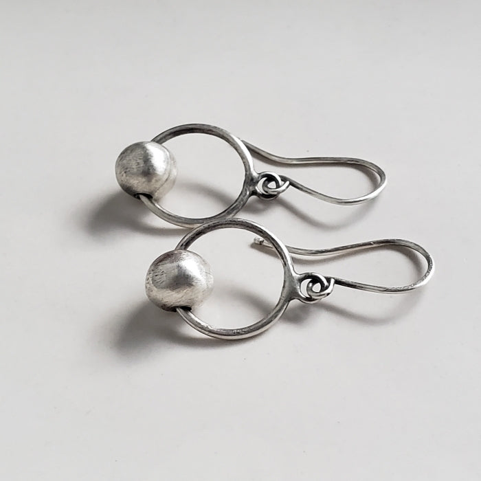 Bead and hoop earrings