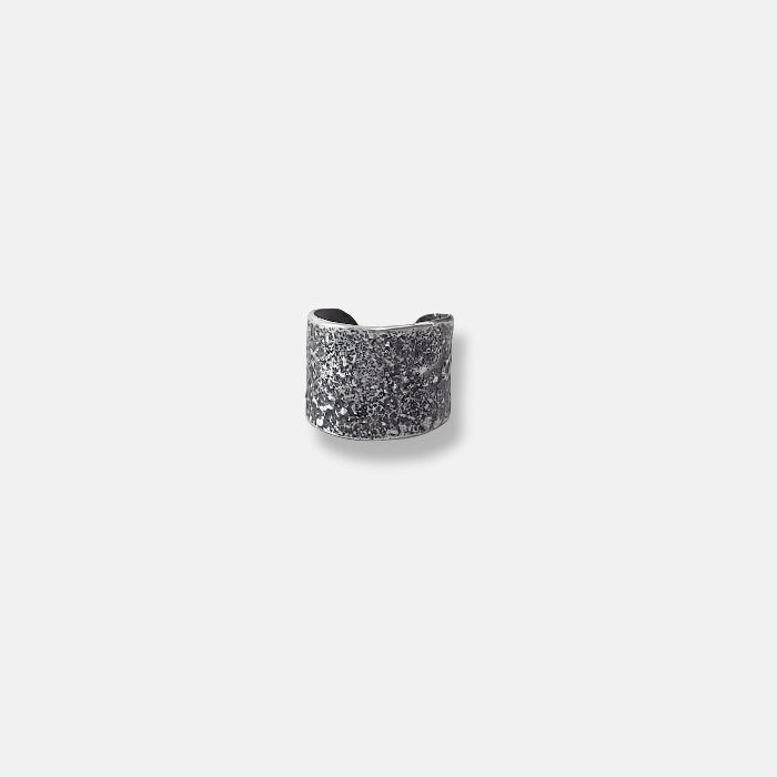 Wide sterling ear cuff earring