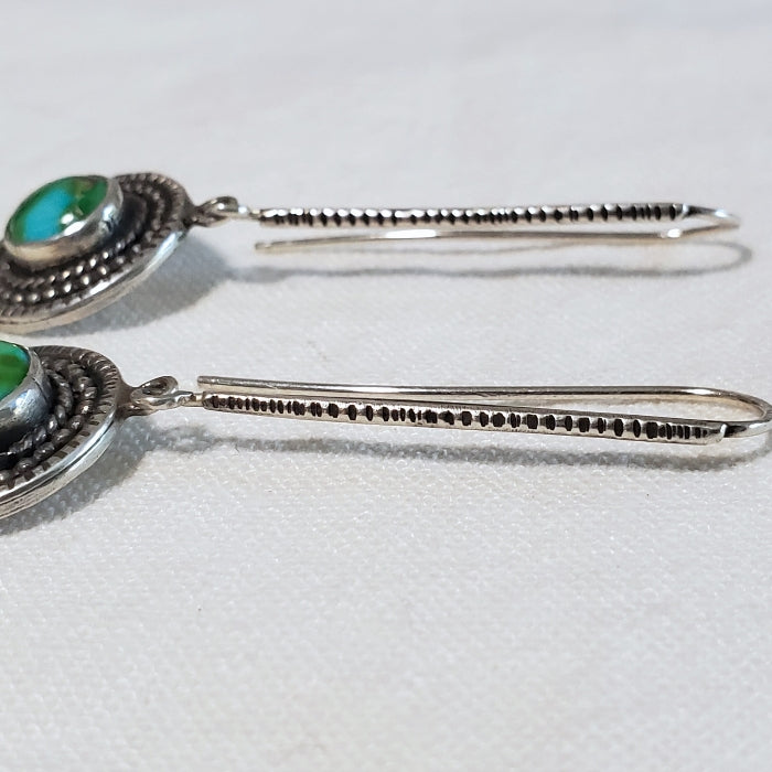 Silver mandala earrings