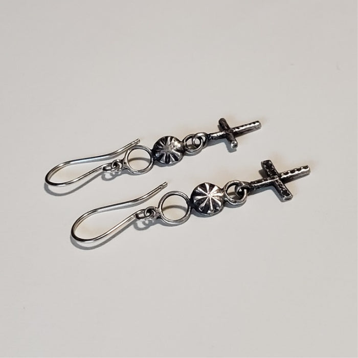Ancient cross earrings