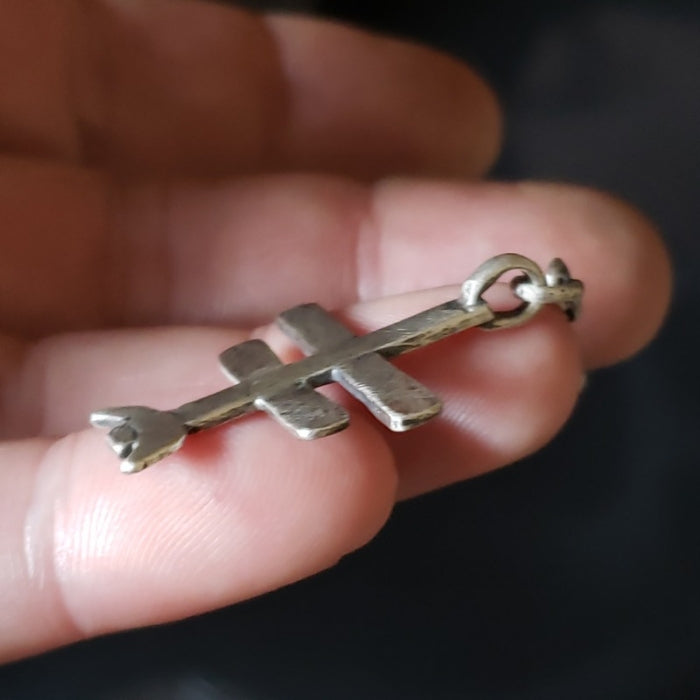 Found cross pendant