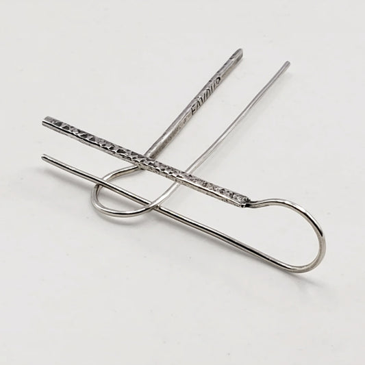 Light silver earrings