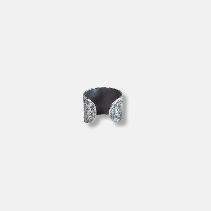 Wide sterling ear cuff earring