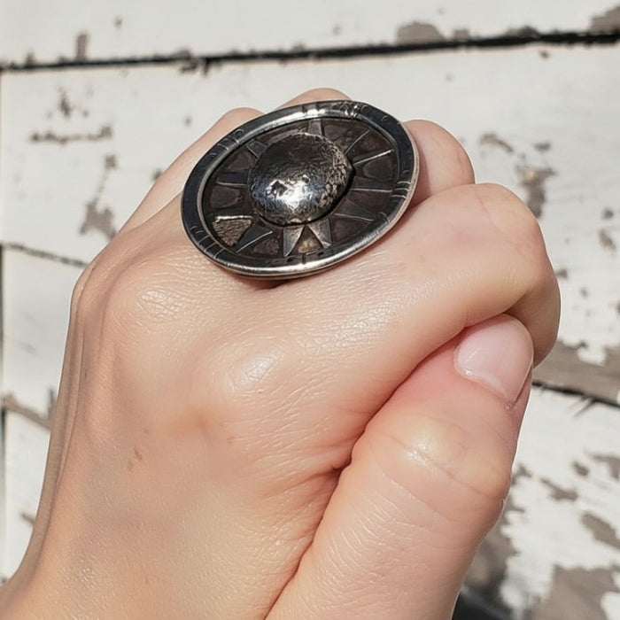 Soul de sol - silver sun ring