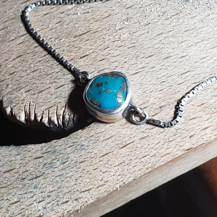 Turquoise chain bracelet