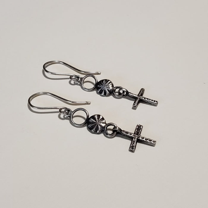 Ancient cross earrings