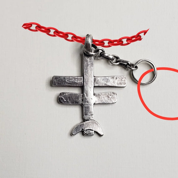 Found cross pendant