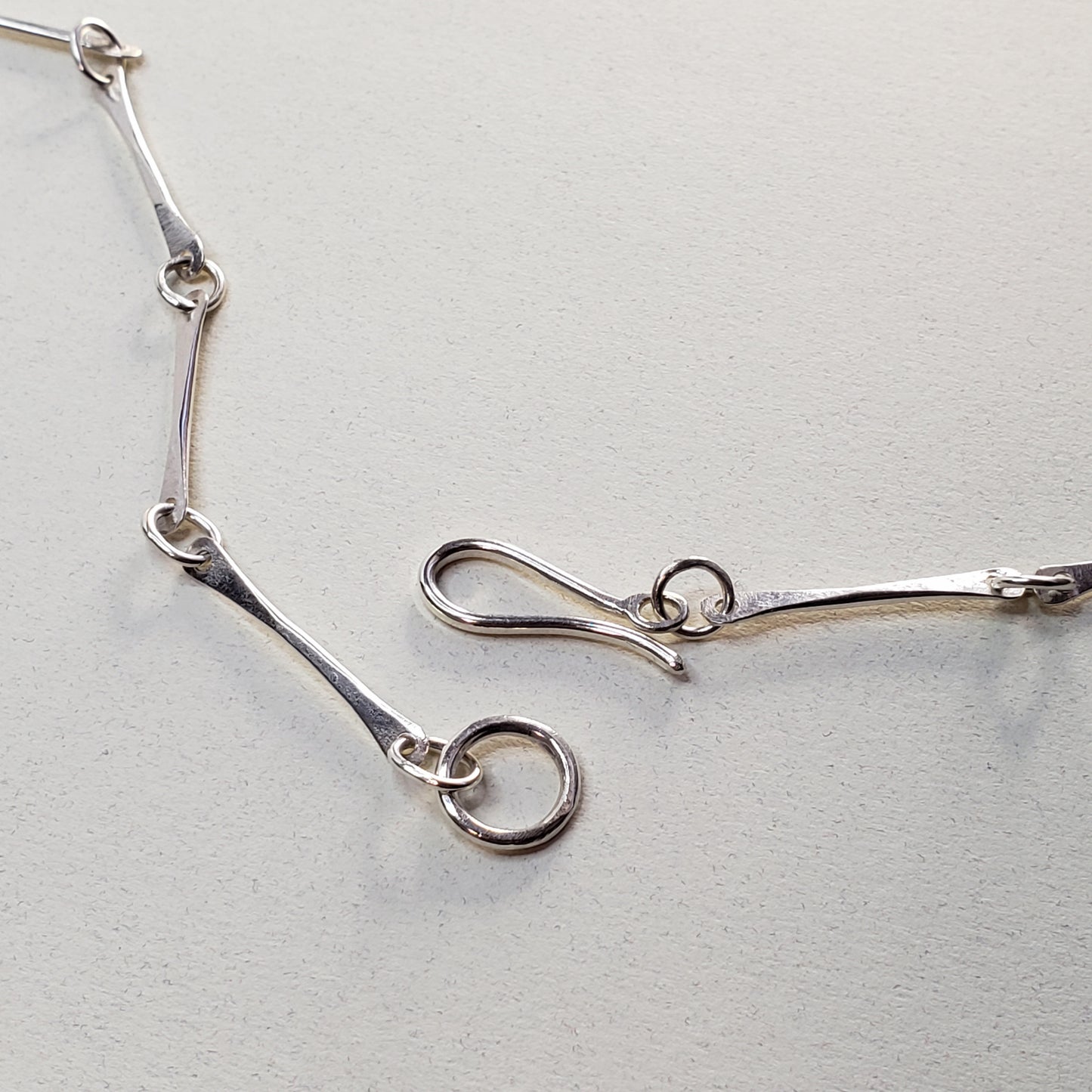 Heavy handmade silver chain necklace