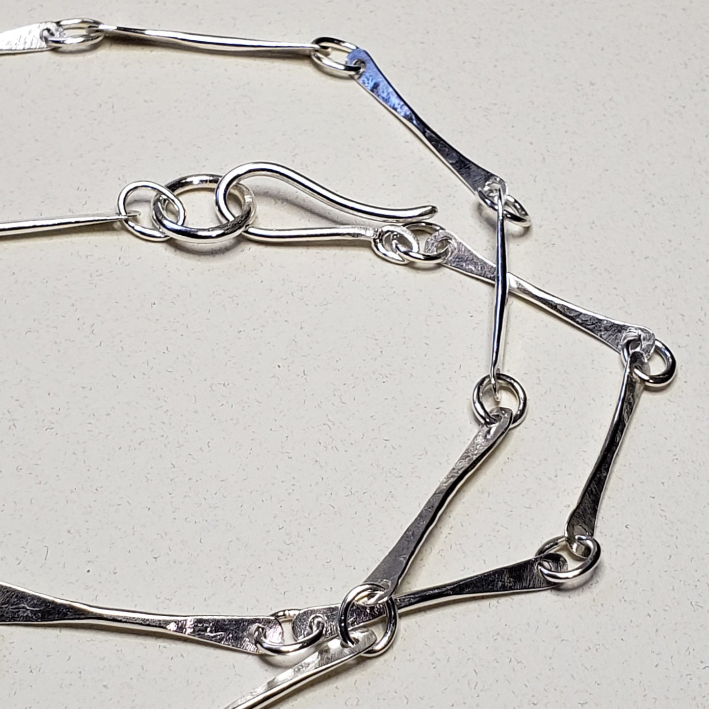 Heavy handmade silver chain necklace