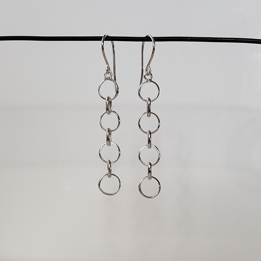 Linked chain earrings