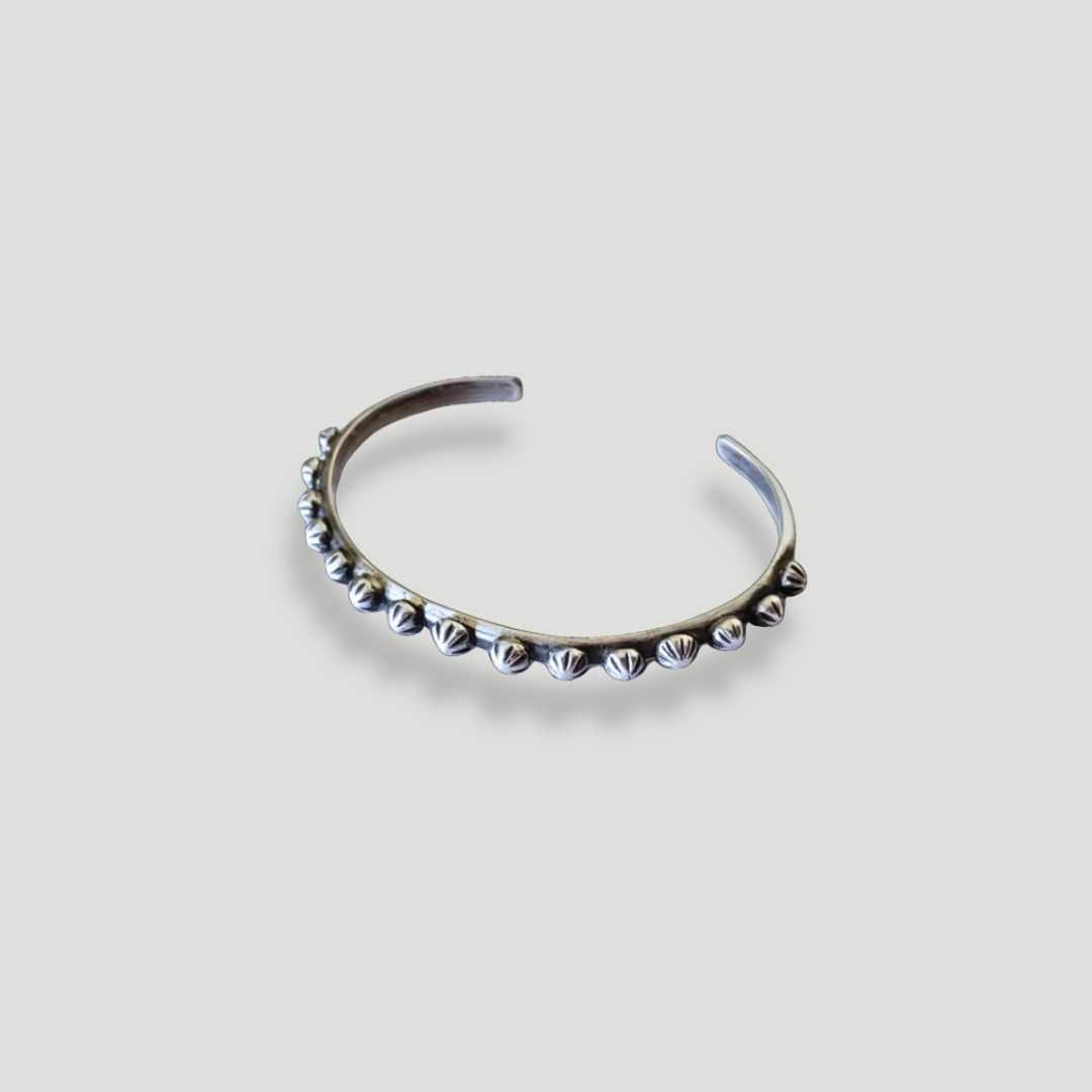 Silver studded bracelet