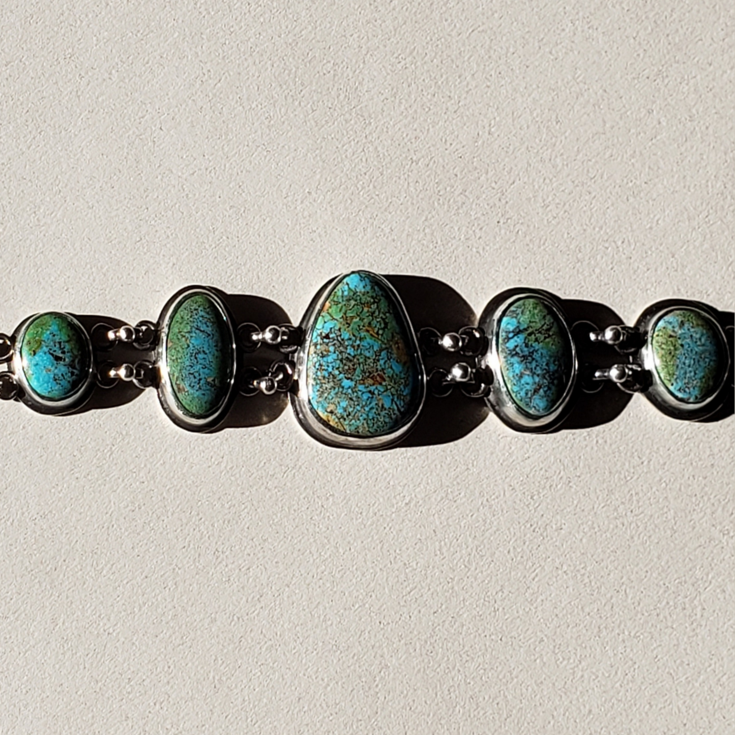 Turquoise link bracelet