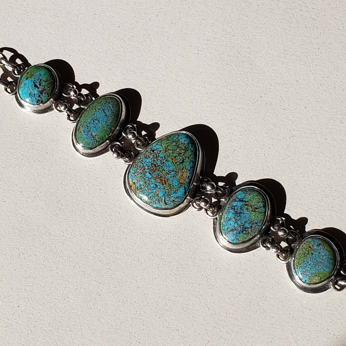 Turquoise link bracelet