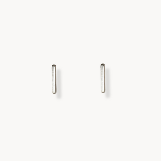 Sterling bar stud earrings