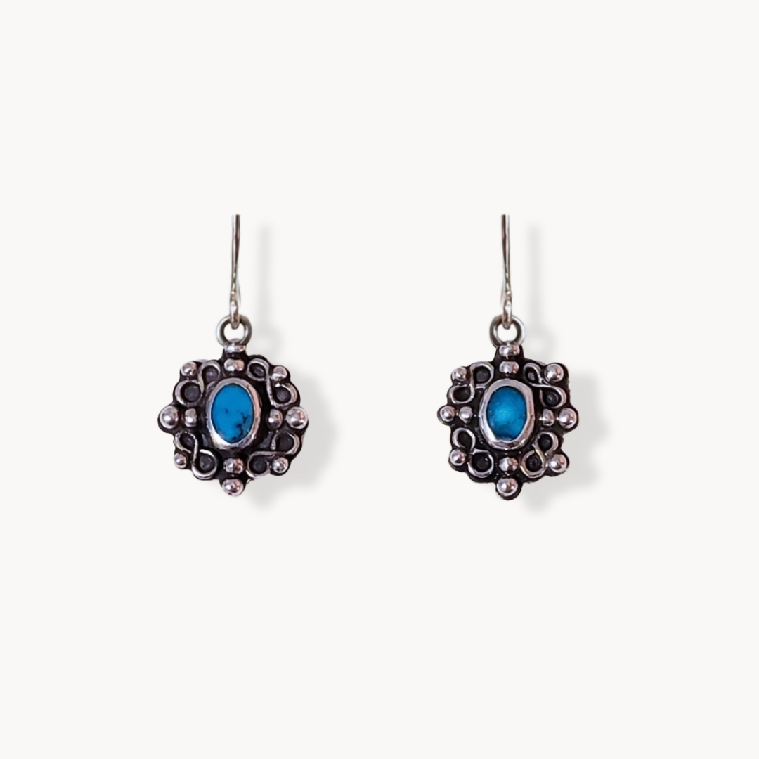 Kingman turquoise earrings