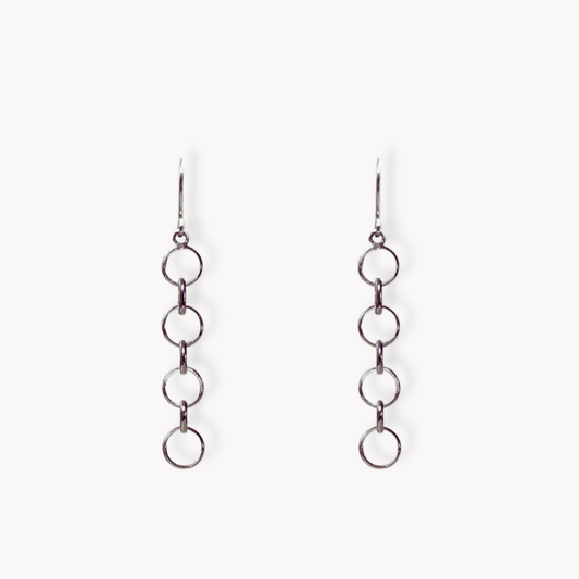 Linked chain earrings