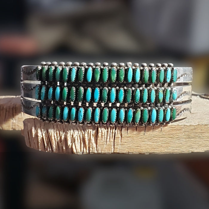 Turquoise three row bracelet