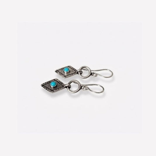Sterling silver turquoise drop earrings