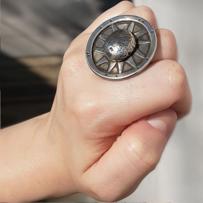 Soul de sol - silver sun ring