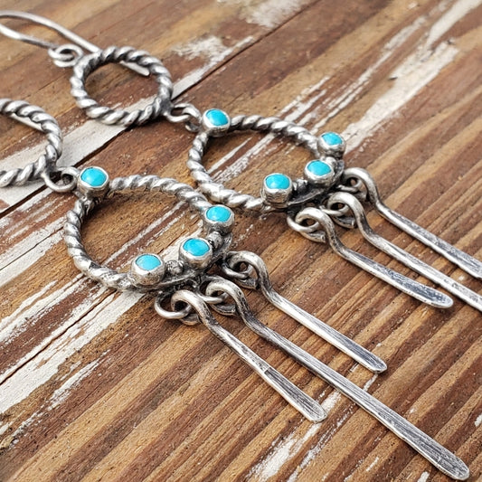 Turquoise dangle earrings