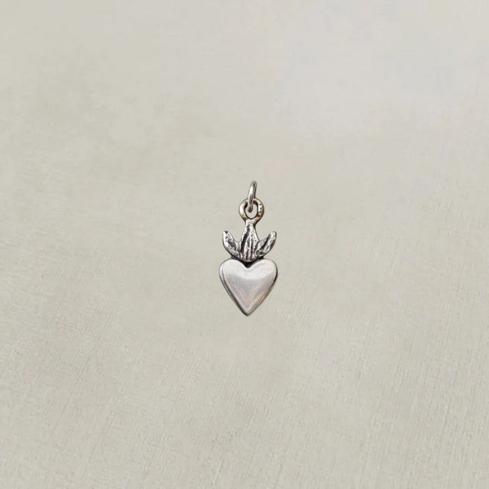 Sterling silver milagros charm pendant