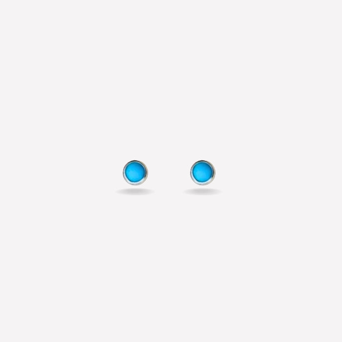 Small turquoise stud earrings