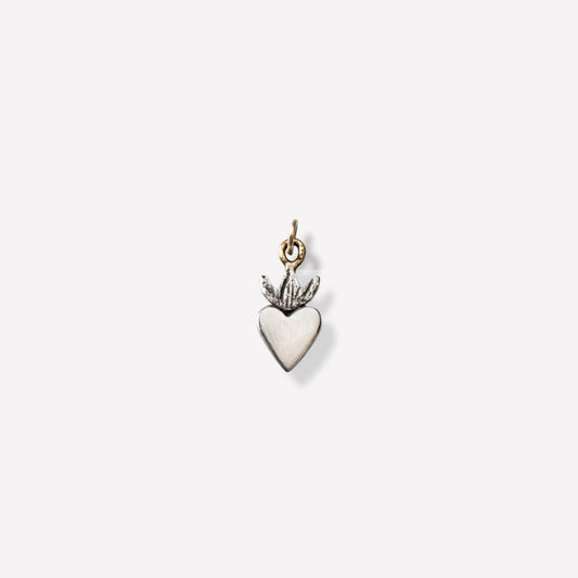 Sterling silver milagros charm pendant