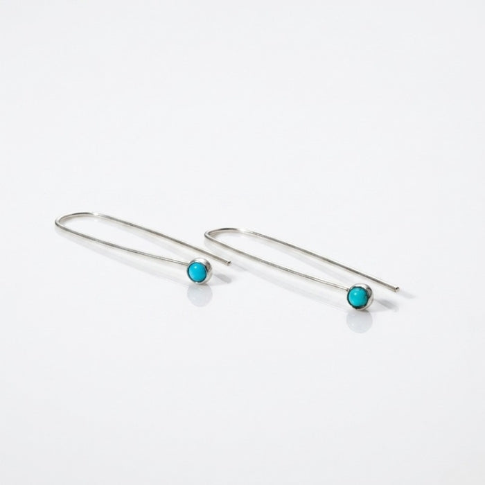 Turquoise threader earrings