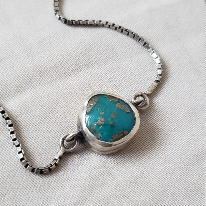 Turquoise chain bracelet
