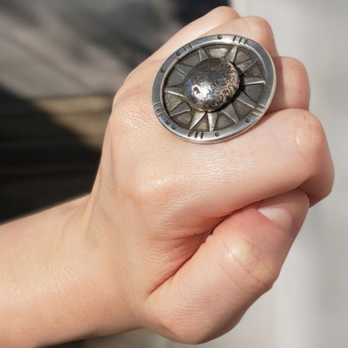 Soul de sol - silver sun ring