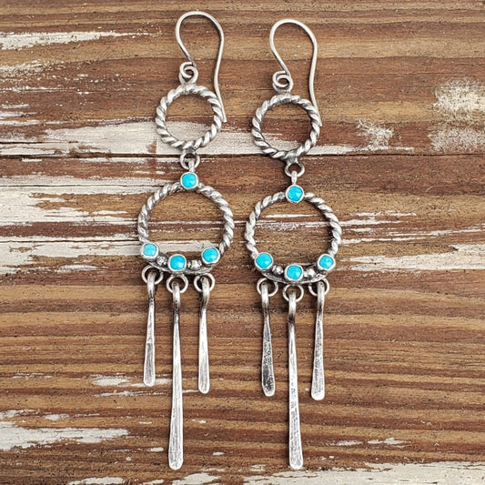 Turquoise dangle earrings