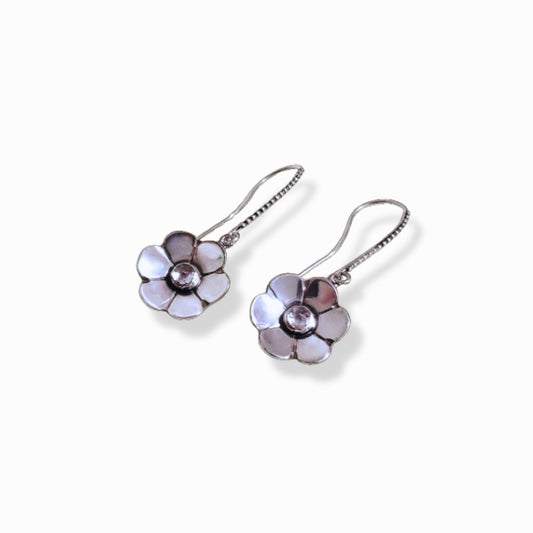 Moon flower earrings