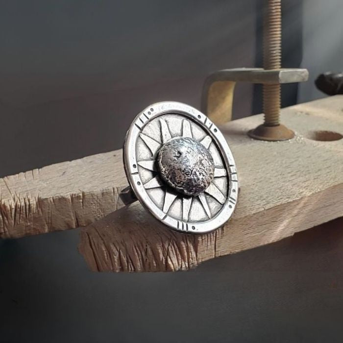 Soul de sol - silver sun ring