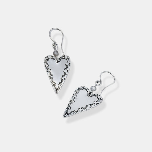 Love heart earrings