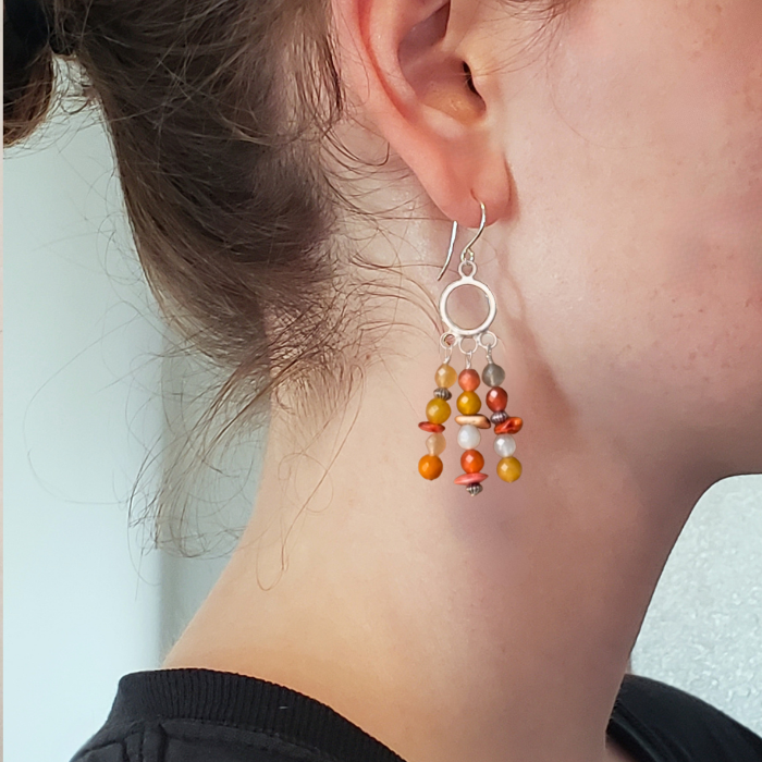 Sedona sunset beaded earrings