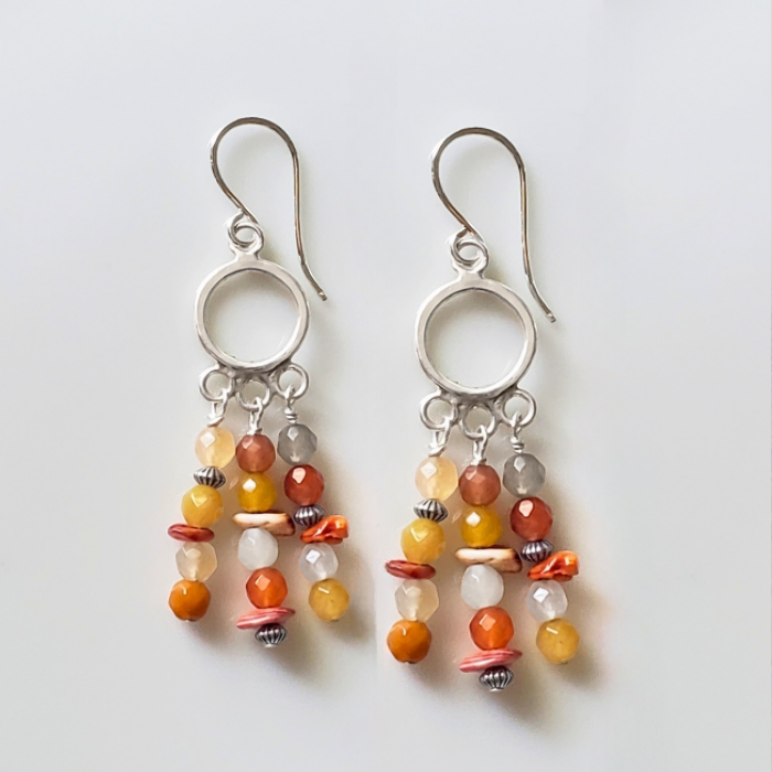 Sedona sunset beaded earrings