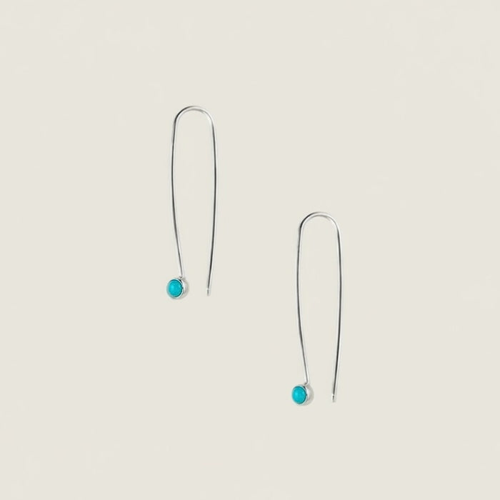 Turquoise threader earrings