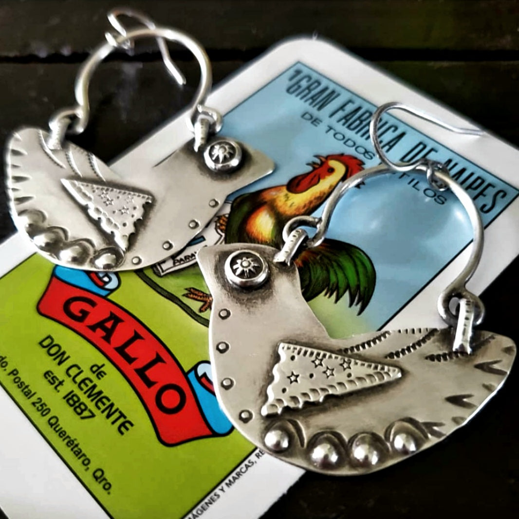 Large bird earrings