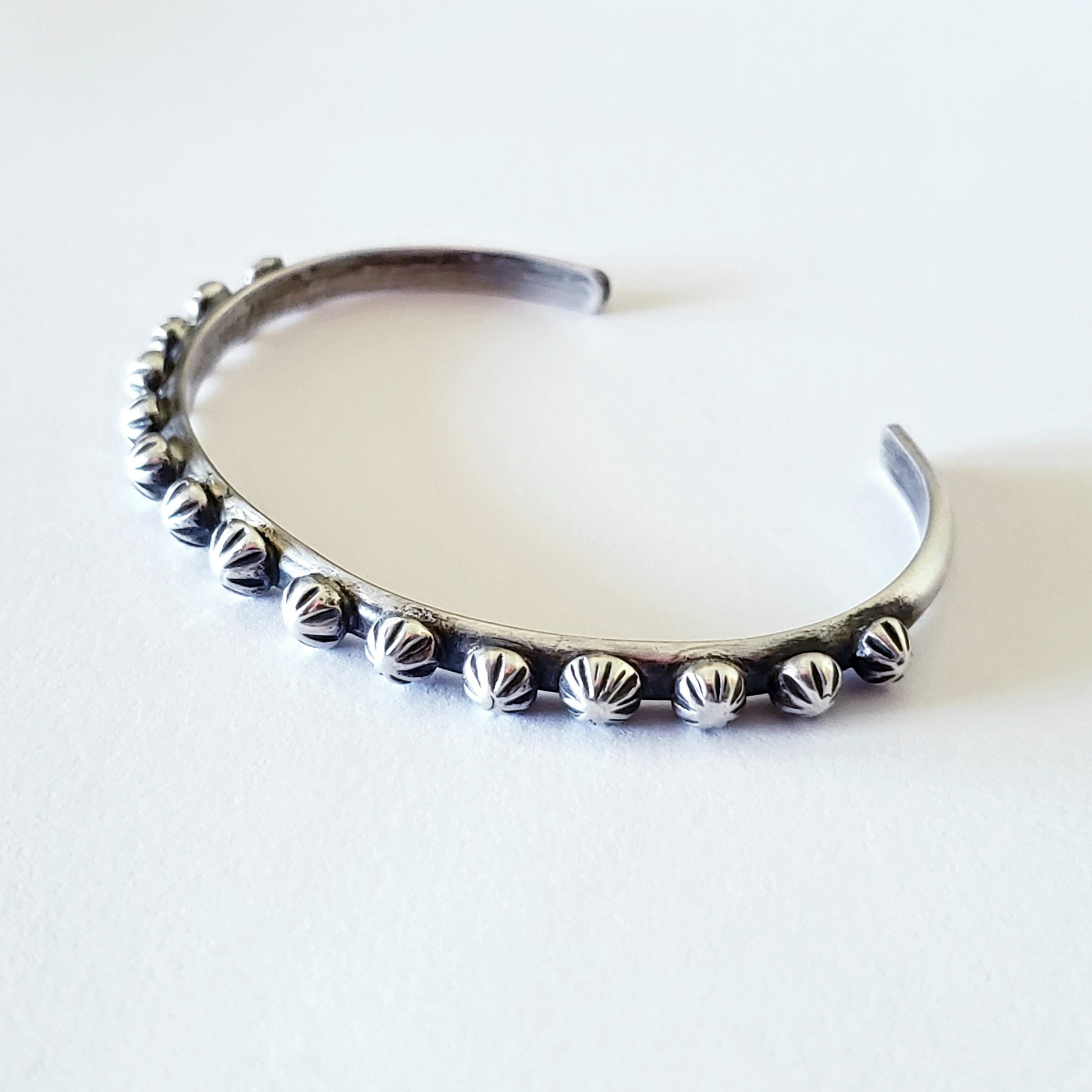Sterling silver studded bracelet 