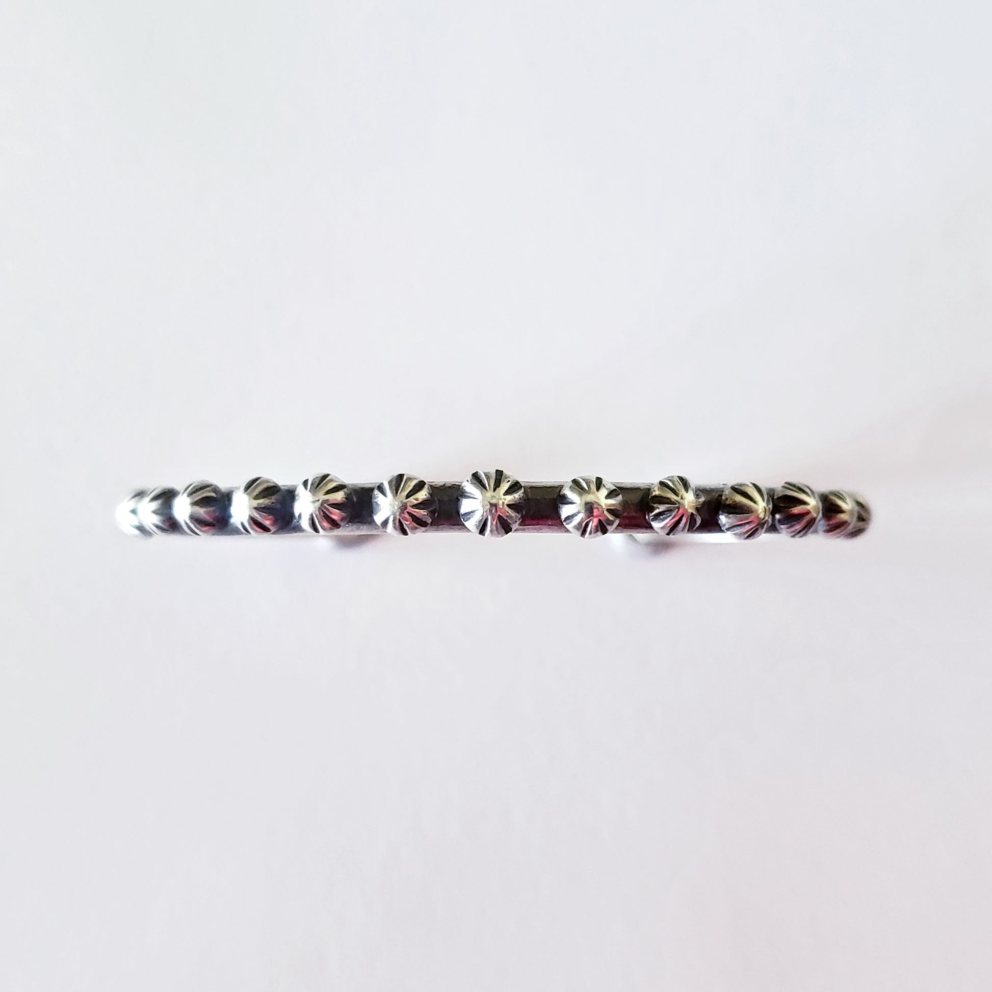 Sterling silver studded bracelet 